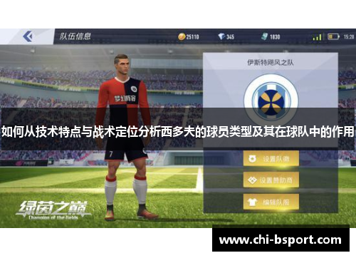 如何从技术特点与战术定位分析西多夫的球员类型及其在球队中的作用